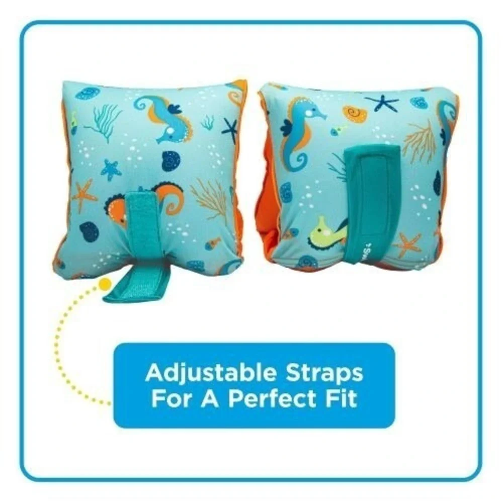 Swim School Adjustable Fabric‎ Arm Floats M/L 40–80 lbs Level 3